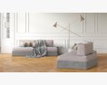 Modern Minimalist Sofa Design 3D-Modell