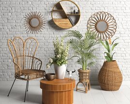 Rattan Decor and Furniture 3D-Modell