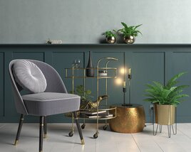 Modern Living Room Set 04 3D модель