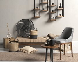 Modern Living Room Set 05 3D-Modell
