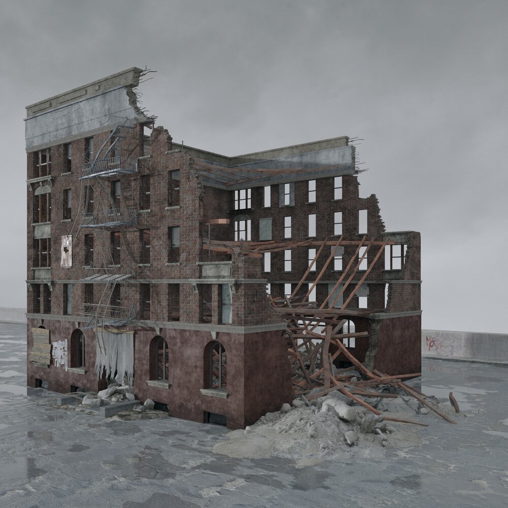 Abandoned Urban Ruin 3Dモデル