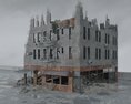Abandoned Destroyed Building 3d model