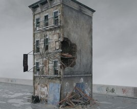 Urban Abandoned Building 3D модель