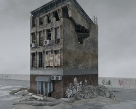 Abandoned Urban Building 02 3D модель