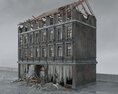 Abandoned Building Without a Roof Modèle 3d