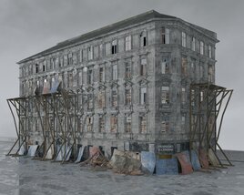 Suspended Facade Building Modello 3D