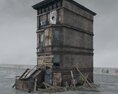 Abandoned Small Building 3d model