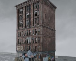Abandoned Urban Building Modelo 3d