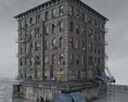 Abandoned Urban Building 03 3d model