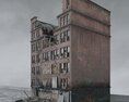 Abandoned Factory Building Modello 3D