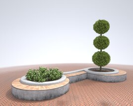City Greenery Set 04 Modello 3D