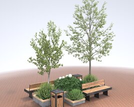 City Greenery Set 09 3D模型