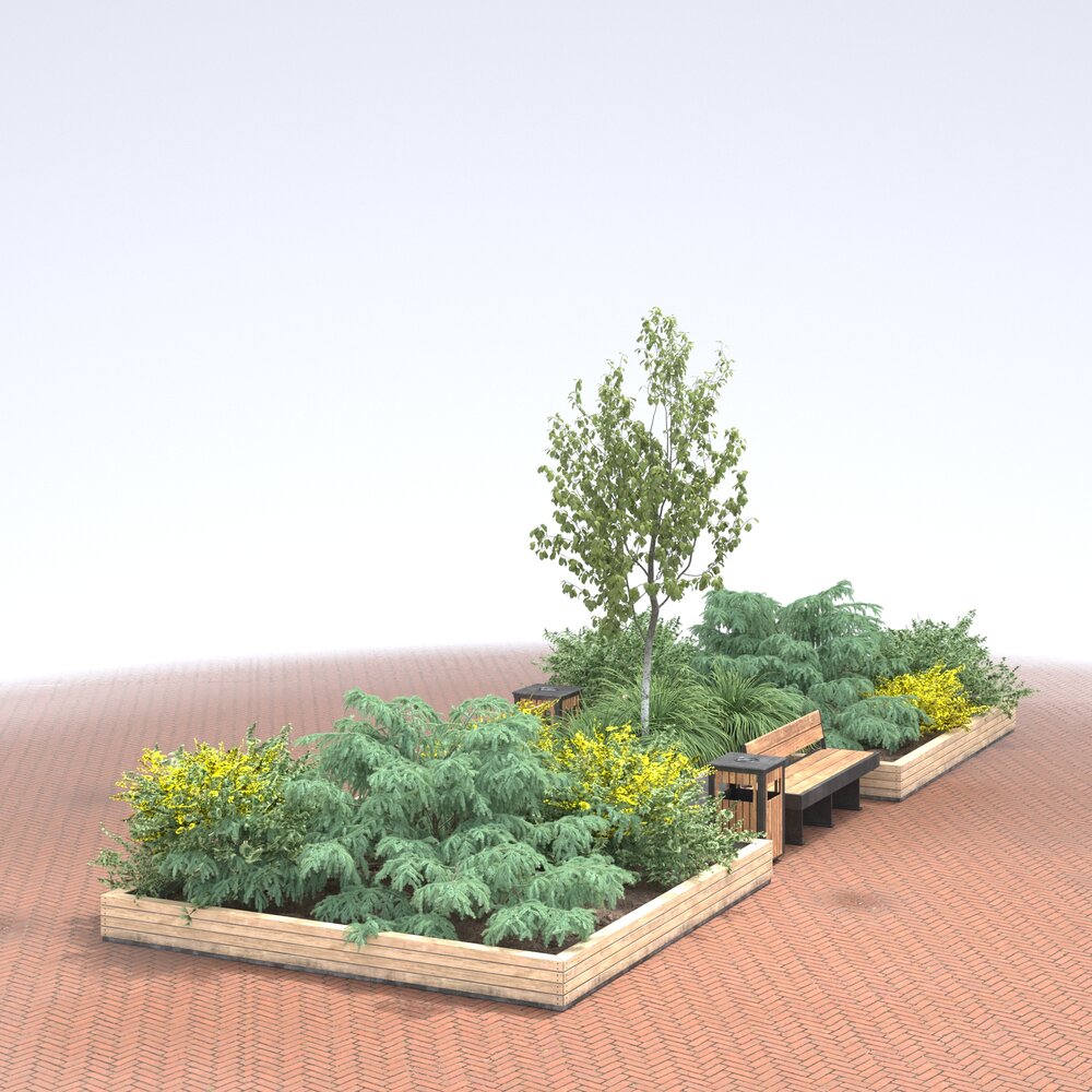 City Greenery Set 15 3D模型