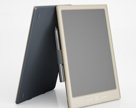 Tablet with Stylus 3D 모델 