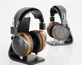 Premium Open-Back Headphones Modello 3D
