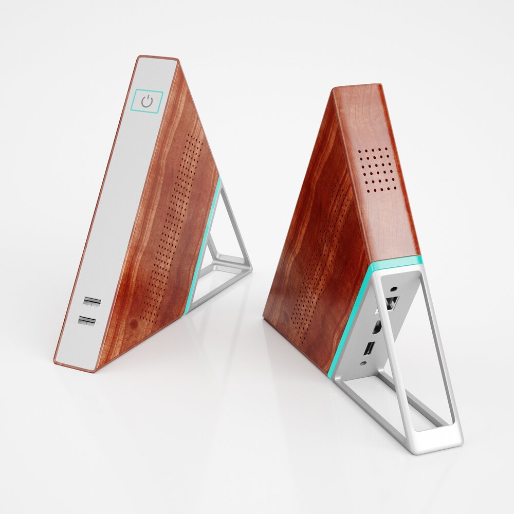 Modern Triangle Speakers 3D模型