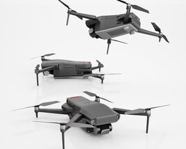 Modern Quadcopter Drones 3D model