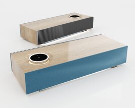Modern Wooden Bluetooth Speakers 3D model