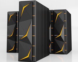 High-Performance Servers 3D-Modell