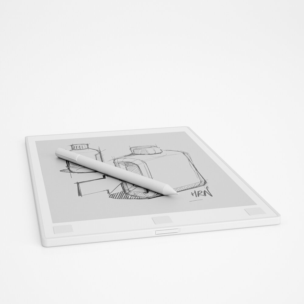 Digital Drawing Tablet and Stylus 3D модель