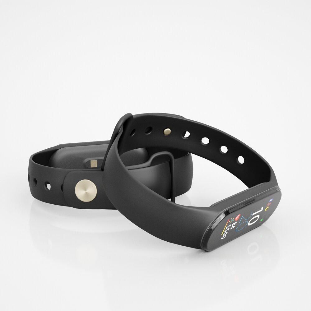 Fitness Tracker Bracelet 3D model
