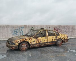 Abandoned Car 3D 모델 