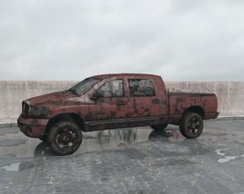 Abandoned Pickup Truck Modelo 3d