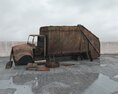 Abandoned Garbage Truck 03 3d model