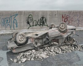 Abandoned Car 05 3Dモデル