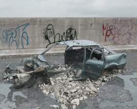 Abandoned Car 07 3D-Modell