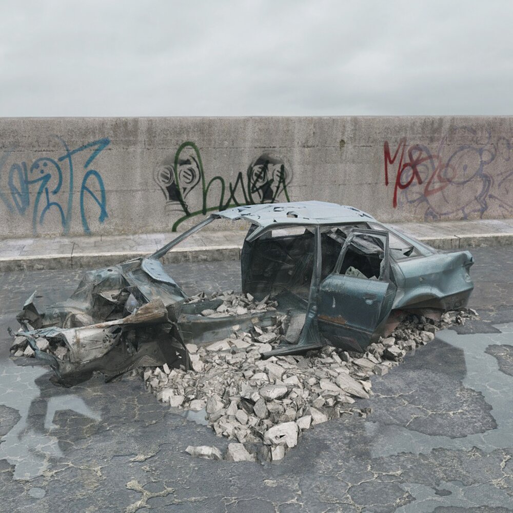 Abandoned Car 07 3D模型