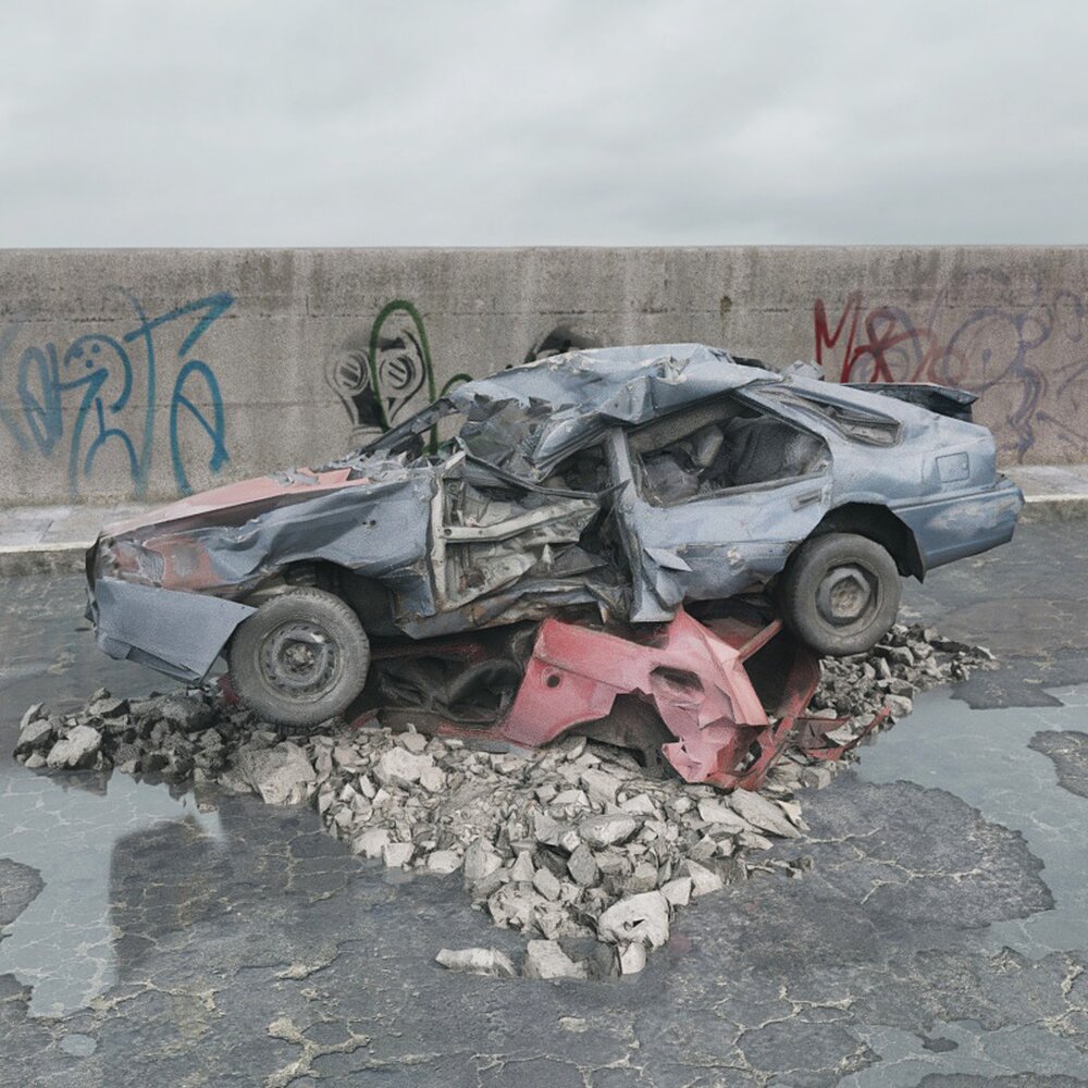 Abandoned Car 09 3D模型