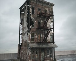 Abandoned Urban Building 06 3D 모델 