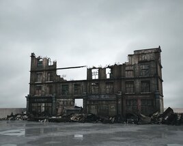 Abandoned Urban Building 08 3D модель