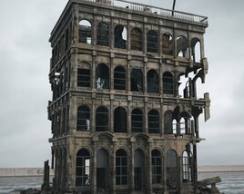 Abandoned Urban Building 13 3D модель