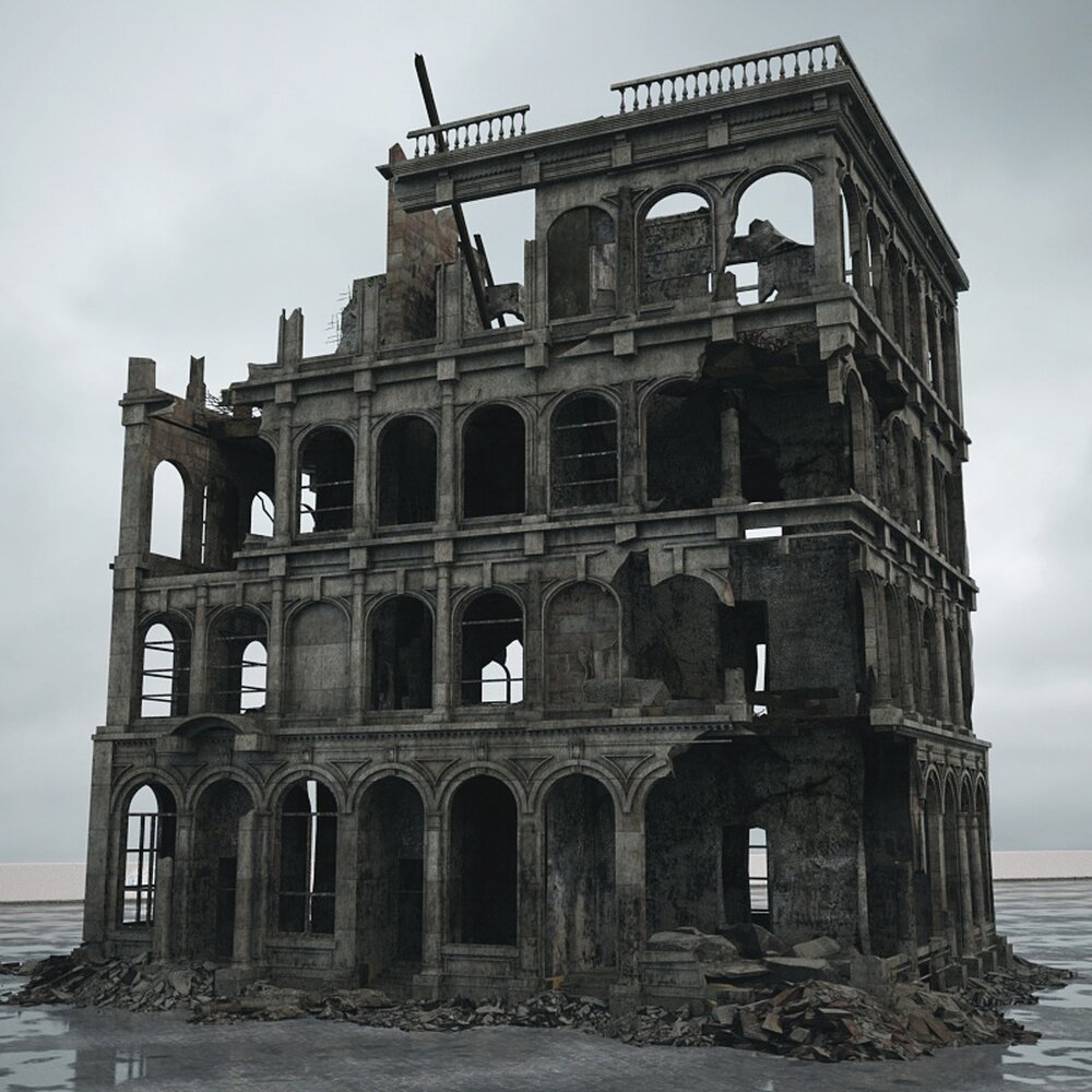 Abandoned Urban Building 14 3D模型