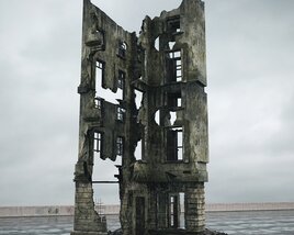 Abandoned Urban Building 15 Modello 3D
