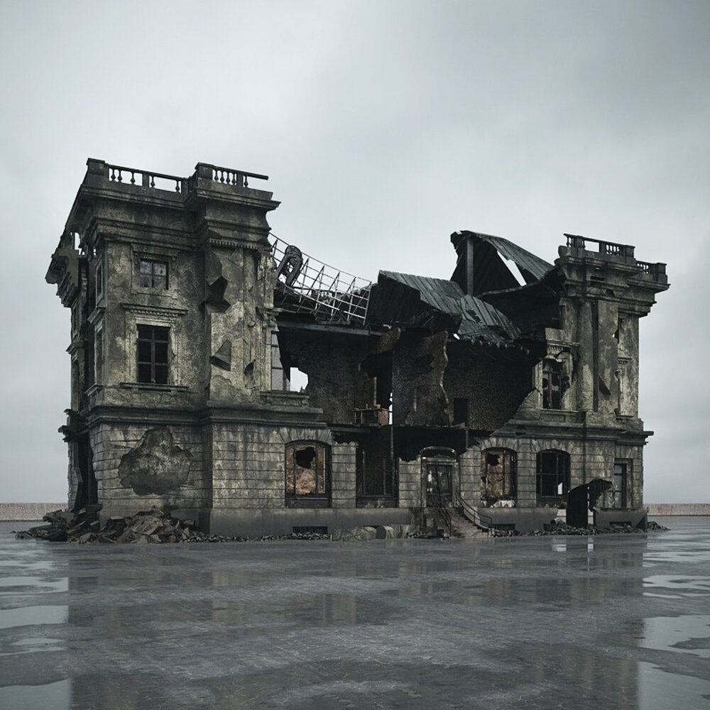 Abandoned Urban Building 16 3D-Modell