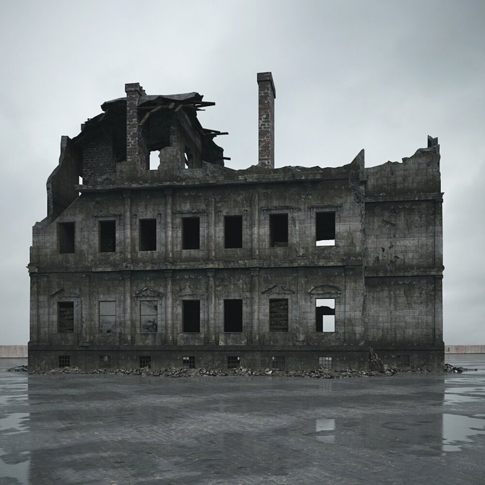 Abandoned Urban Building 18 3D-Modell