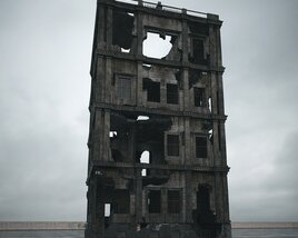 Abandoned Urban Building 20 3D 모델 