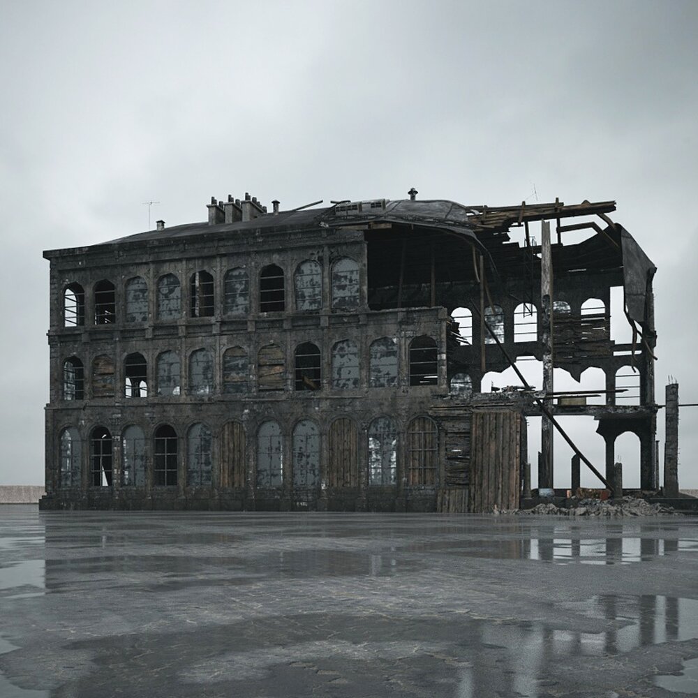 Abandoned Urban Building 22 3D model