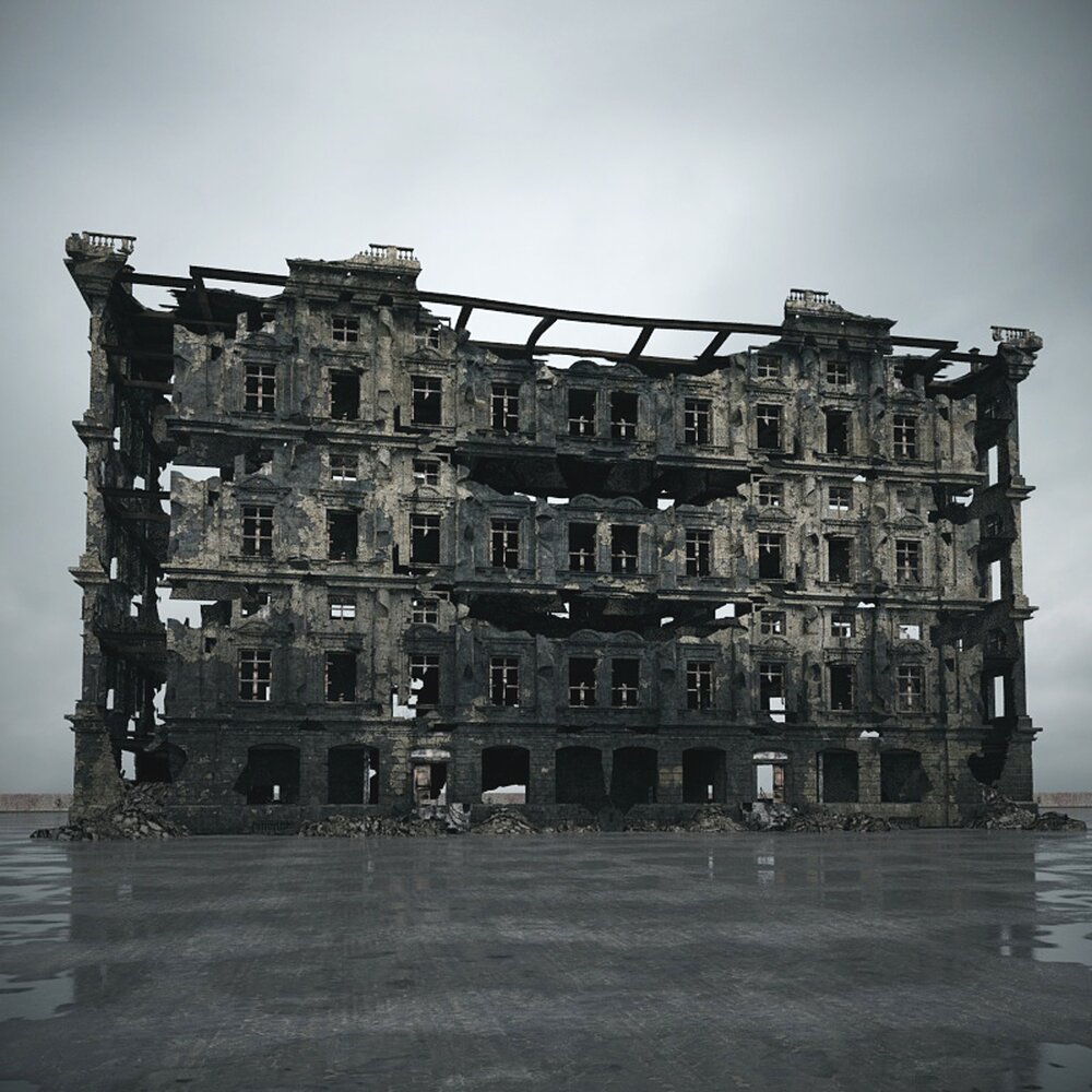 Abandoned Urban Building 25 3D model