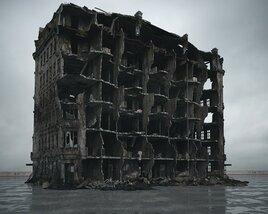 Abandoned Urban Building 26 3D модель