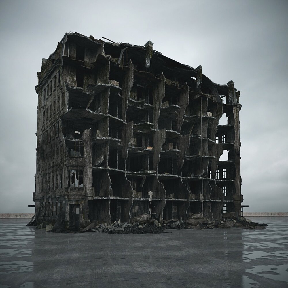 Abandoned Urban Building 26 3D model