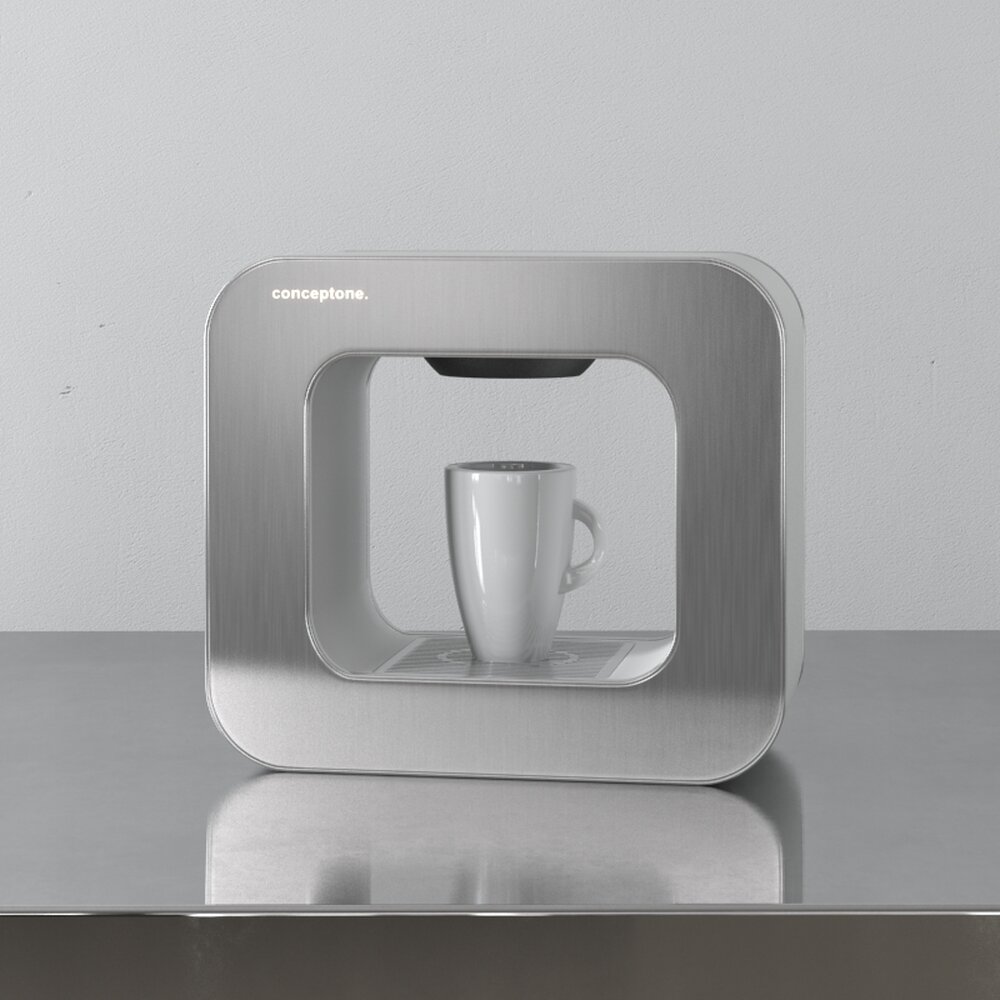 Minimalist Espresso Machine Modello 3D