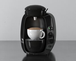 Modern Single-Serve Coffee Maker 3D модель