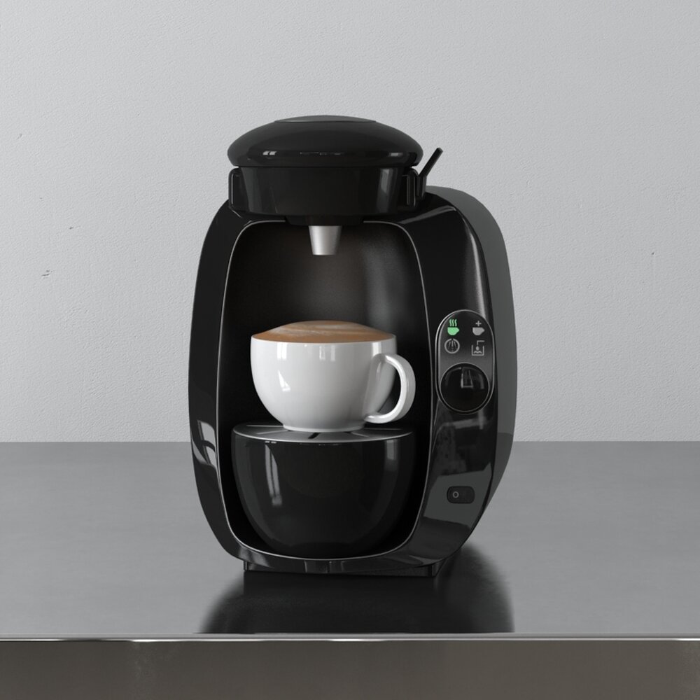 Modern Single-Serve Coffee Maker 3D 모델 