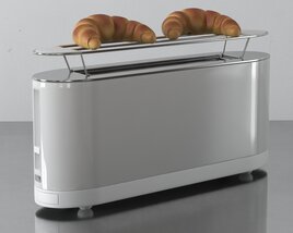 Stainless Steel Toaster 3D 모델 
