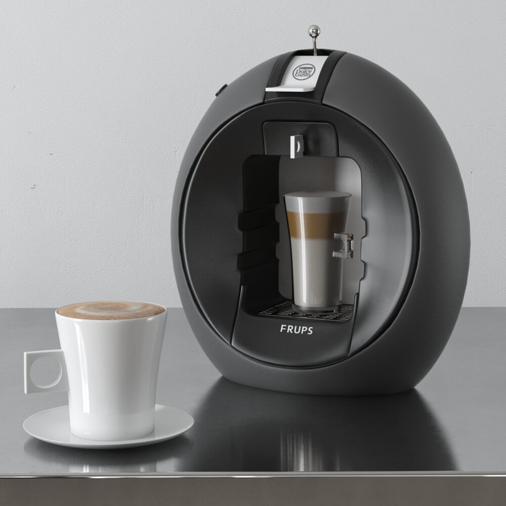 Modern Capsule Coffee Machine 3Dモデル