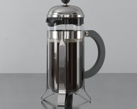 Glass French Press 3D-Modell